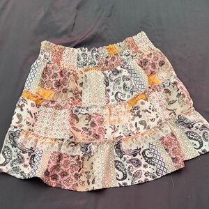 Joe Benbasset Multicolor Patchwork Mini Skirt